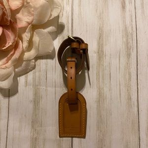 Louis Vuitton Vachetta Luggage Tag and Poignet Set